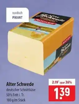 Famila Nord Ost Alter Schwede deutscher Schnittkäse Angebot