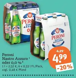 tegut Peroni Nastro Azzuro Angebot