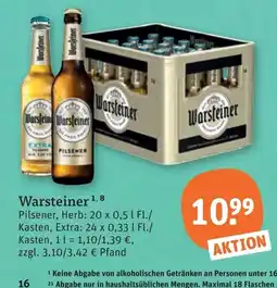 tegut Warsteiner Pilsener Angebot