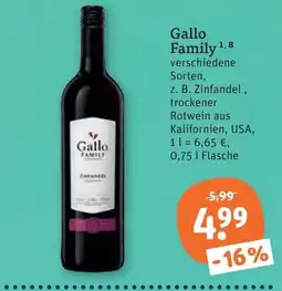 tegut Gallo Family Angebot