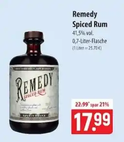 Famila Nord Ost Remedy Spiced Rum Angebot