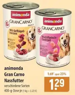 Famila Nord Ost animonda Gran Carno Nassfutter Angebot