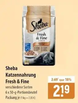 Famila Nord Ost Sheba Katzenfutter Fresh & Fine Angebot