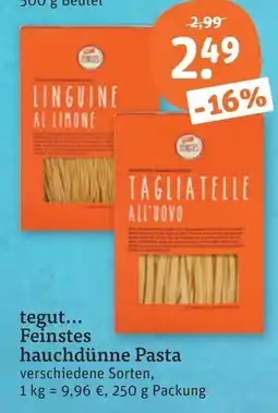 tegut tegut... Feinstes hauchdünne Pasta Angebot
