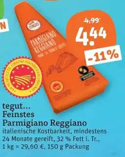 tegut tegut... Feindest Parmigiano Reggiano Angebot