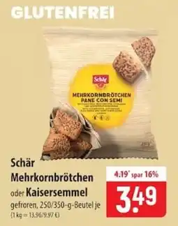 Famila Nord Ost Schär Mehrkornbrötchen Angebot