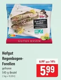Famila Nord Ost Hofgut Regenbogen- Forellen Angebot