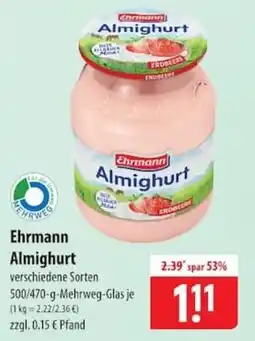 Famila Nord Ost Ehrmann Almighurt Angebot