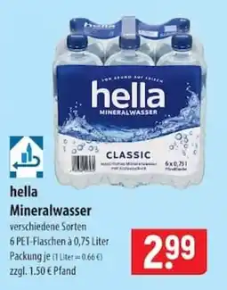 Famila Nord Ost hella Mineralwasser Classic Angebot