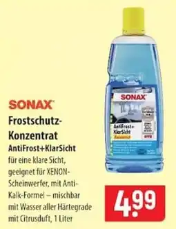 Famila Nord Ost SONAX Frostschutz-Konzentrat AntiFrost+KlarSicht Angebot