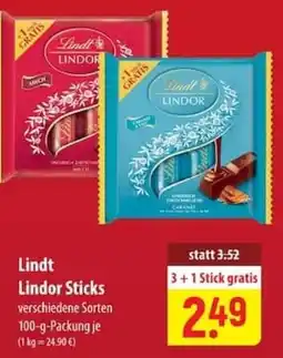 Famila Nord Ost Lindt Lindor Sticks Angebot