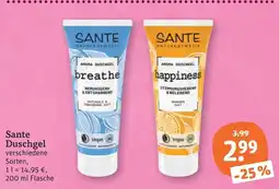 tegut Sante Duschgel Angebot