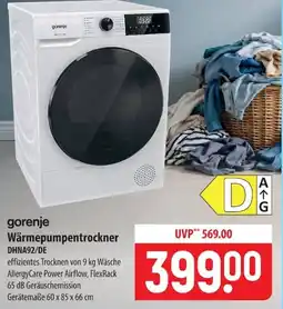 Famila Nord Ost gorenje Wärmepumpentrockner DHNA92/DE Angebot