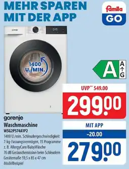 Famila Nord Ost gorenje Waschmaschine Angebot