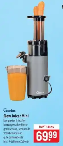 Famila Nord Ost Genius Slow Juicer Mini Angebot