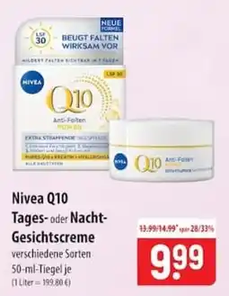 Famila Nord Ost Nivea Q10 Tages- oder Nacht-Gesichtscreme Angebot
