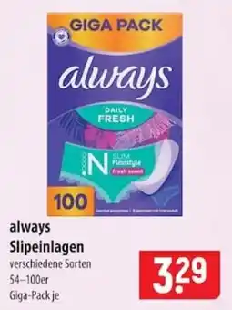Famila Nord Ost always Slipeinlagen Angebot