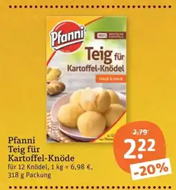 tegut Pfanni Teig für Kartoffel-Knödel Angebot