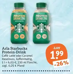 tegut Arla Starbucks Protein-Drink Angebot