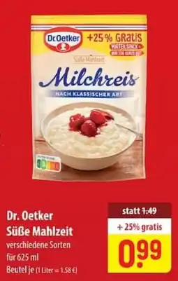 Famila Nord Ost Dr. Oetker Süße Mahlzeit Angebot