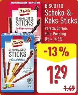 Aldi Nord Biscotto Schoko-&-Keks-Sticks Angebot