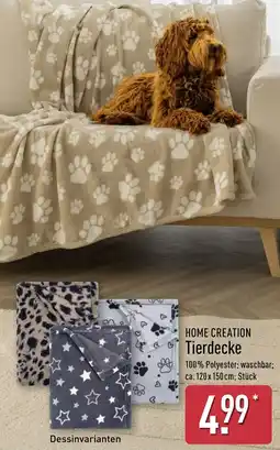 Aldi Nord HOME CREATION Tierdecke Angebot
