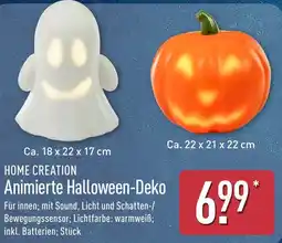 Aldi Nord HOME CREATION Animierte Halloween-Deko Angebot