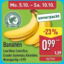 Aldi Nord Bananen Angebot