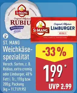Aldi Nord ST. MANG Weichkäse-spezialität Angebot