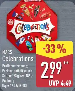 Aldi Nord MARS Celebrations Angebot