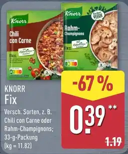 Aldi Nord Knorr Fix Angebot