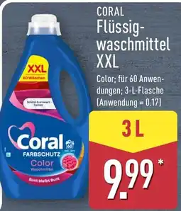 Aldi Nord Coral Flüssig-waschmittel XXL Angebot