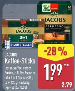 Aldi Nord Jacobs Kaffee-Sticks Angebot
