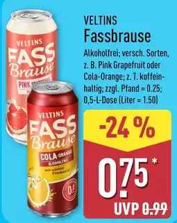 Aldi Nord VELTINS Fassbrause Angebot