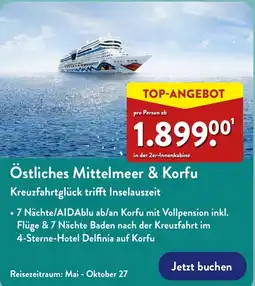 Aldi Nord Östliches Mittelmeer & Korfu Angebot
