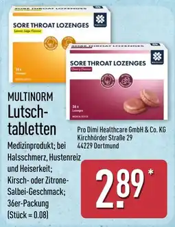 Aldi Nord MULTINORM Lutschtabletten Angebot