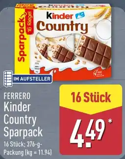 Aldi Nord FERRERO Kinder Country Sparpack Angebot