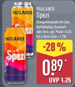 Aldi Nord PAULANER Spezi Angebot