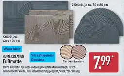 Aldi Nord HOME CREATION Fußmatte Angebot