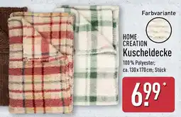 Aldi Nord HOME CREATION Kuscheldecke Angebot