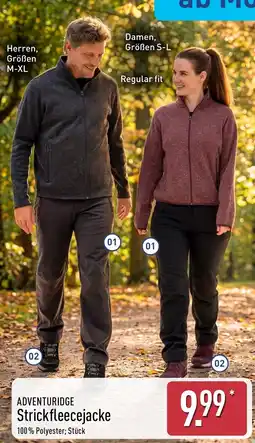 Aldi Nord ADVENTURIDGE Strickfleecejacke Angebot