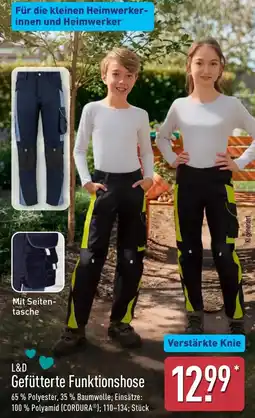 Aldi Nord L&D Gefütterte Funktionshose Angebot