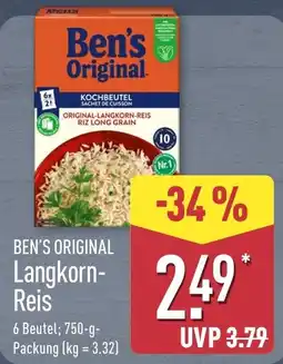 Aldi Nord Ben's Original Langkorn-Reis Angebot