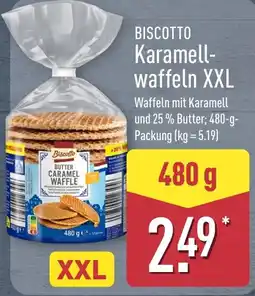 Aldi Nord Biscotto Karamell-waffeln XXL Angebot