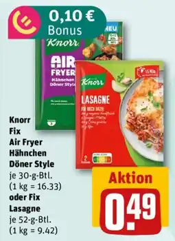 nahkauf Knorr Fix Air Fryer Hähnchen Döner Style Angebot