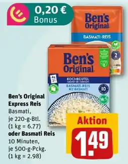nahkauf Ben's Original Express Reis Angebot