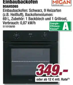 Poco Einbaubackofen Mican Angebot