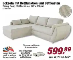 Poco Ecksofa mit Bettfunktion und Bettkasten Angebot