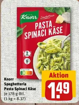 nahkauf Knorr Spaghetteria Pasta Spinaci Käse Angebot