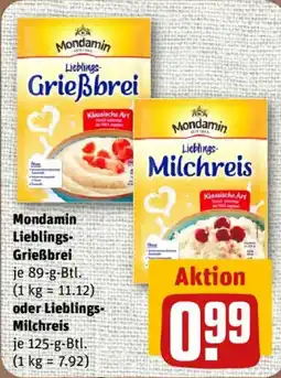 nahkauf Mondamin Lieblings-Milchreis Angebot